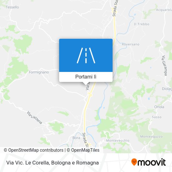 Mappa Via Vic. Le Corella
