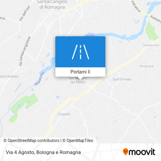 Mappa Via 4 Agosto