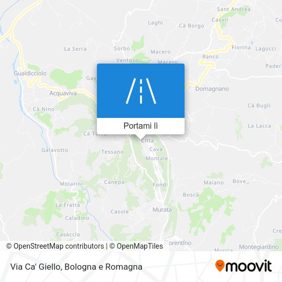 Mappa Via Ca' Giello