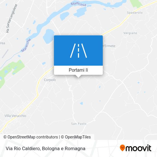Mappa Via Rio Caldiero