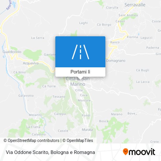 Mappa Via Oddone Scarito