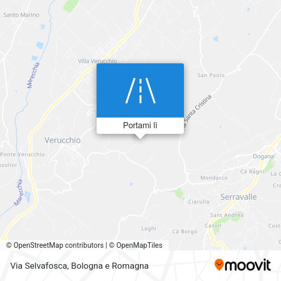 Mappa Via Selvafosca