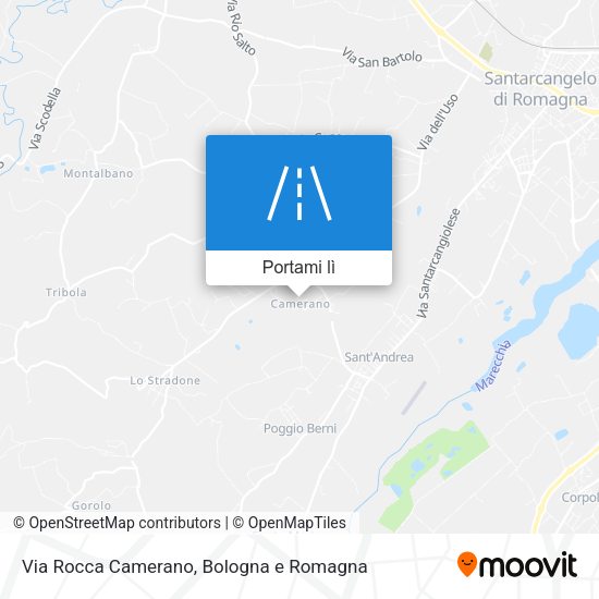 Mappa Via Rocca Camerano