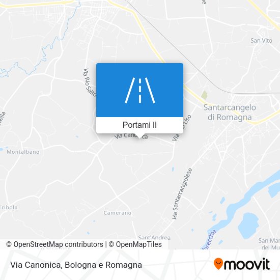 Mappa Via Canonica