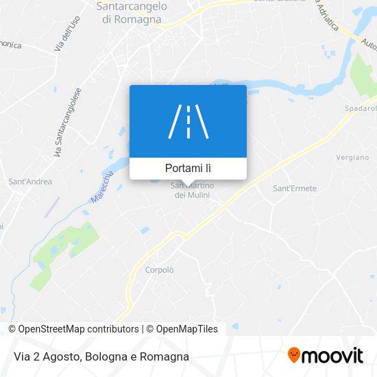 Mappa Via 2 Agosto