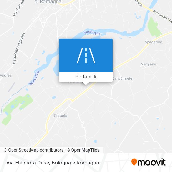 Mappa Via Eleonora Duse