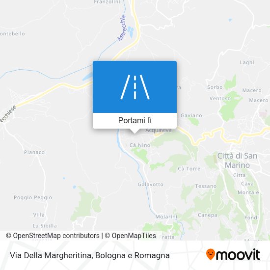 Mappa Via Della Margheritina