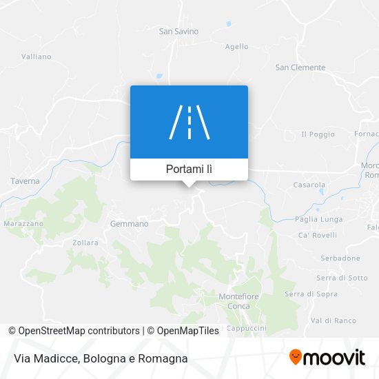 Mappa Via Madicce