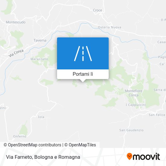 Mappa Via Farneto
