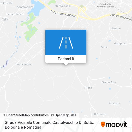Mappa Strada Vicinale Comunale Castelvecchio Di Sotto