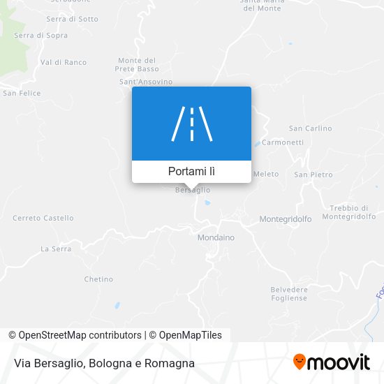 Mappa Via Bersaglio