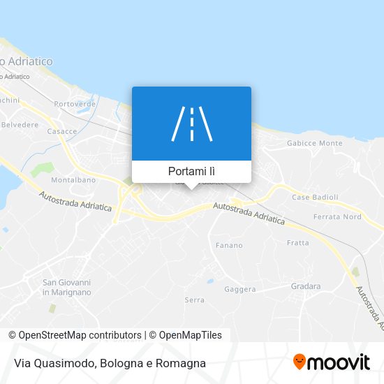 Mappa Via Quasimodo