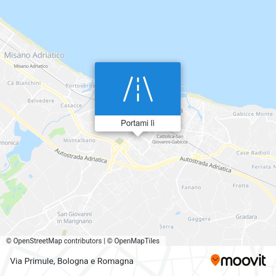 Mappa Via Primule