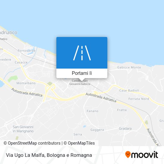 Mappa Via Ugo La Malfa
