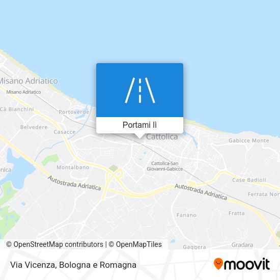 Mappa Via Vicenza