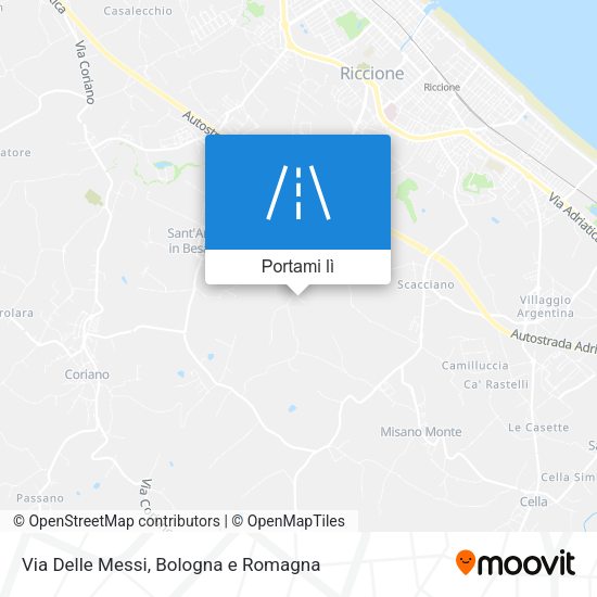 Mappa Via Delle Messi