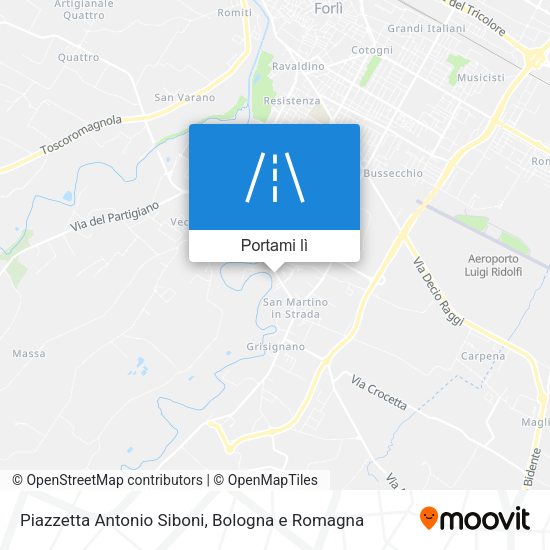 Mappa Piazzetta Antonio Siboni