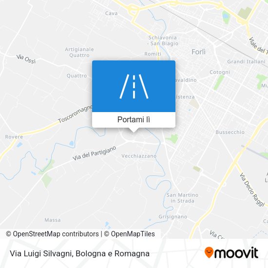 Mappa Via Luigi Silvagni