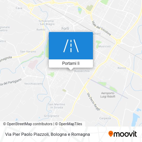 Mappa Via Pier Paolo Piazzoli