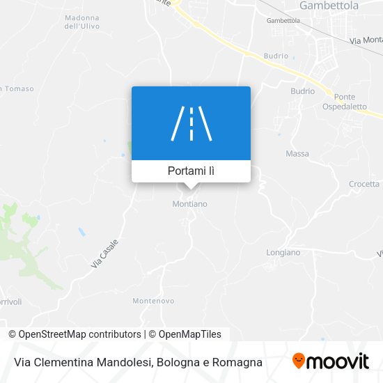 Mappa Via Clementina Mandolesi