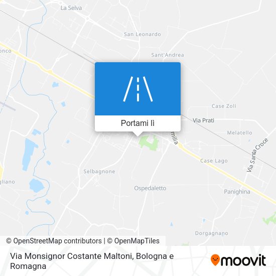 Mappa Via Monsignor Costante Maltoni