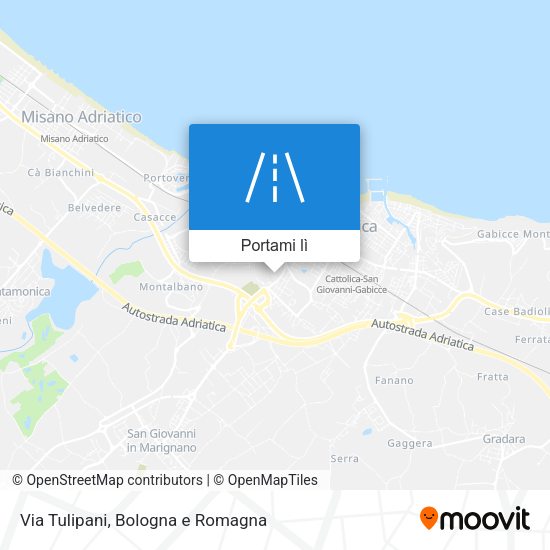 Mappa Via Tulipani