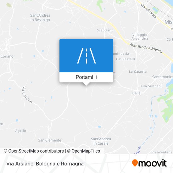 Mappa Via Arsiano