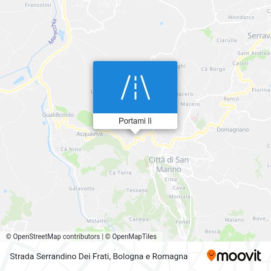 Mappa Strada Serrandino Dei Frati