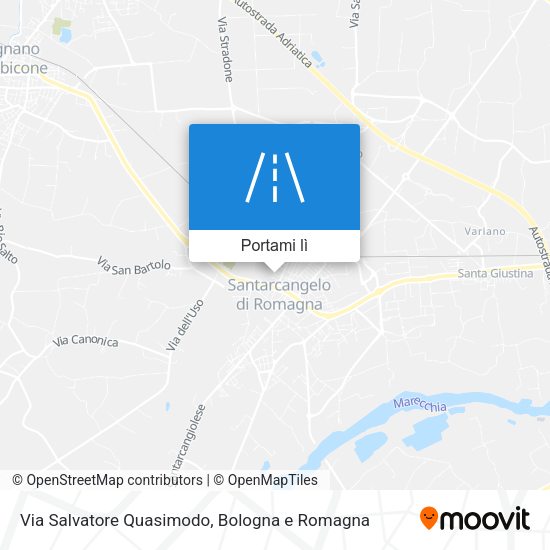 Mappa Via Salvatore Quasimodo