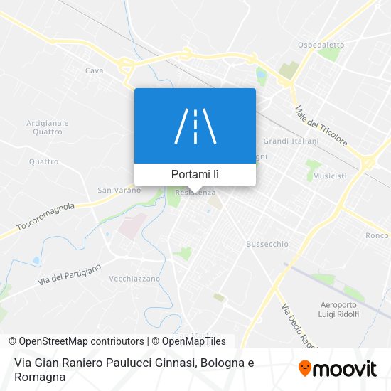 Mappa Via Gian Raniero Paulucci Ginnasi