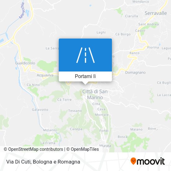 Mappa Via Di Cuti