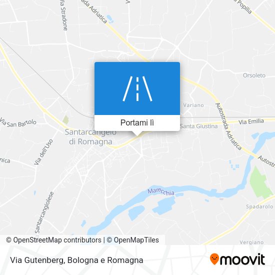 Mappa Via Gutenberg