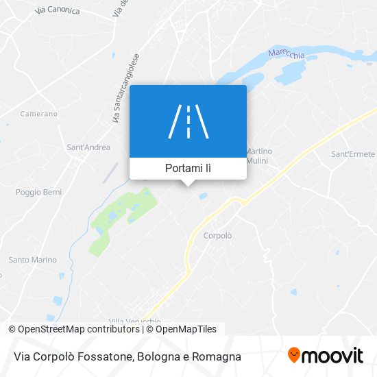 Mappa Via Corpolò Fossatone