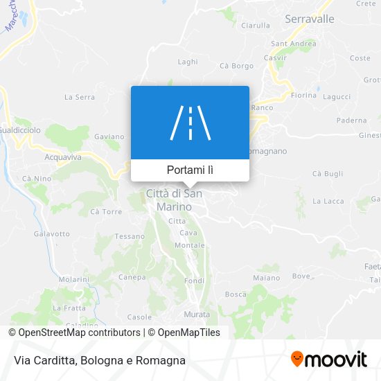Mappa Via Carditta