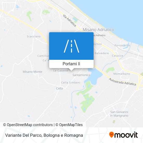 Mappa Variante Del Parco