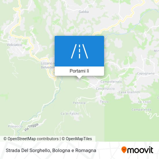 Mappa Strada Del Sorghello