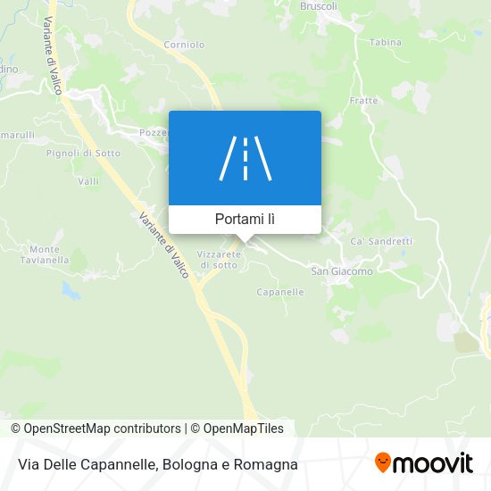 Mappa Via Delle Capannelle