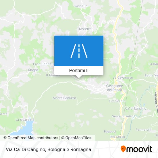 Mappa Via Ca' Di Cangino