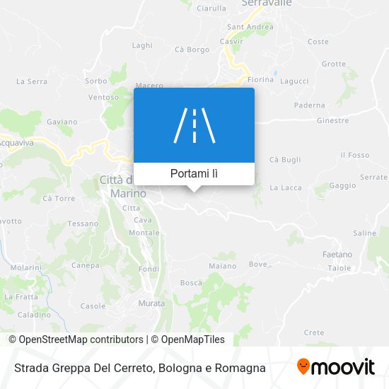 Mappa Strada Greppa Del Cerreto