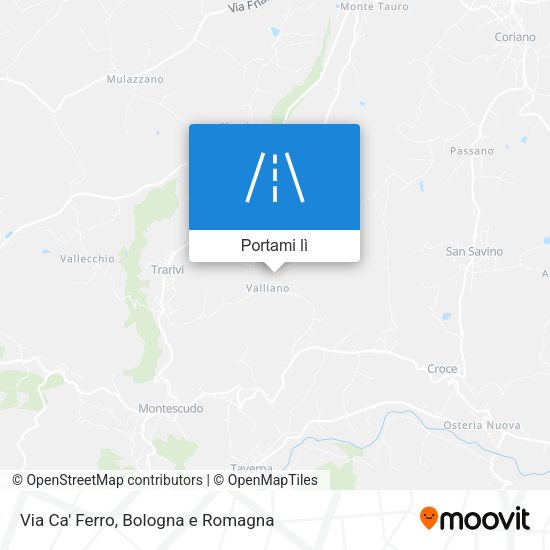 Mappa Via Ca' Ferro