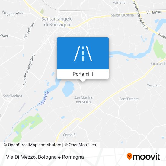Mappa Via Di Mezzo
