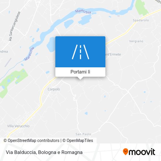 Mappa Via Balduccia