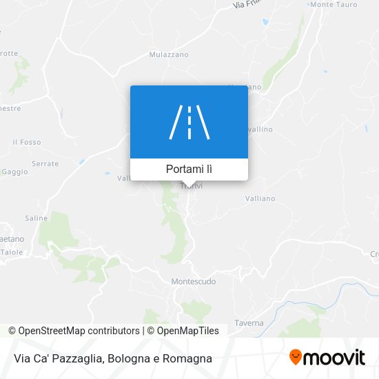 Mappa Via Ca' Pazzaglia