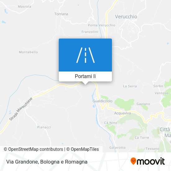 Mappa Via Grandone