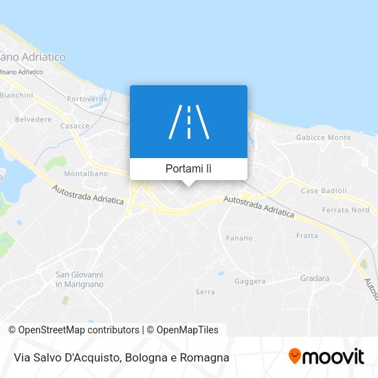 Mappa Via Salvo D'Acquisto