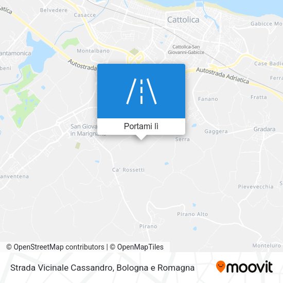 Mappa Strada Vicinale Cassandro