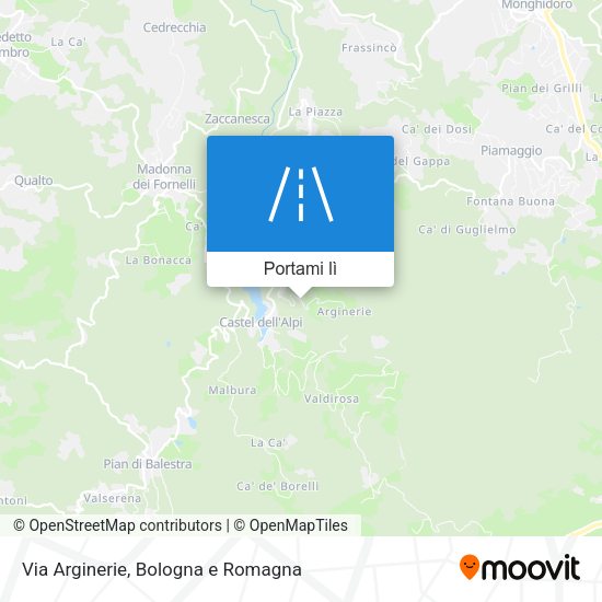 Mappa Via Arginerie