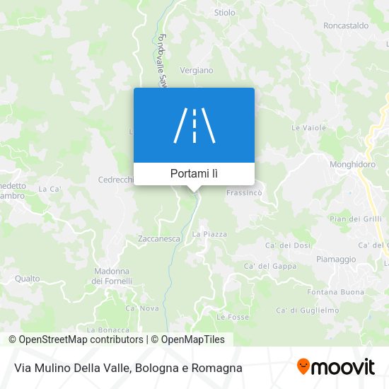 Mappa Via Mulino Della Valle