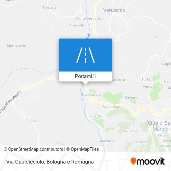 Mappa Via Gualdicciolo