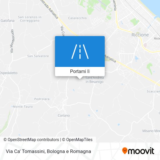 Mappa Via Ca' Tomassini